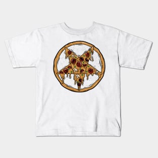 satanic pizza Kids T-Shirt